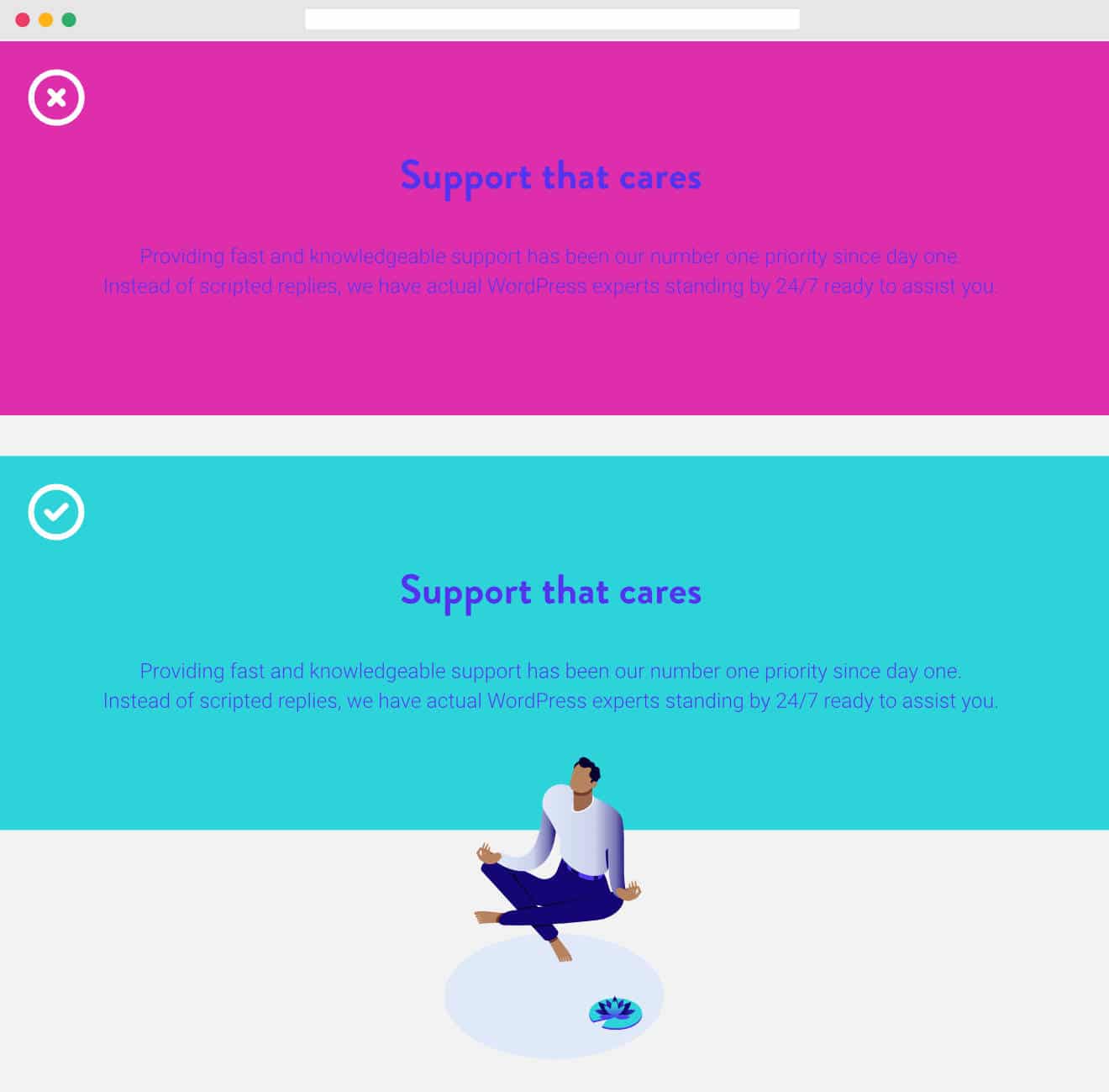 Onvoldoende contrast kan problemen opleveren